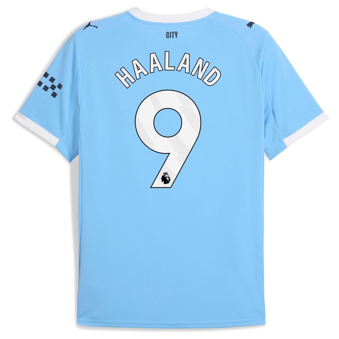 Erling Haaland Manchester City Puma 2025/26 Home Replica Player Jersey - Sky Blue