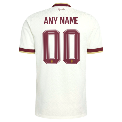 Spain National Team adidas 2026 Away On-Field Authentic Custom Jersey - White