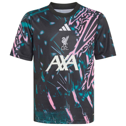 Liverpool adidas Youth 2025/26 Pre-Match Training Jersey - Black