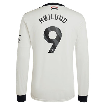 Rasmus Højlund Manchester United adidas 2024/25 Away Replica Long Sleeve Player Jersey - Navy