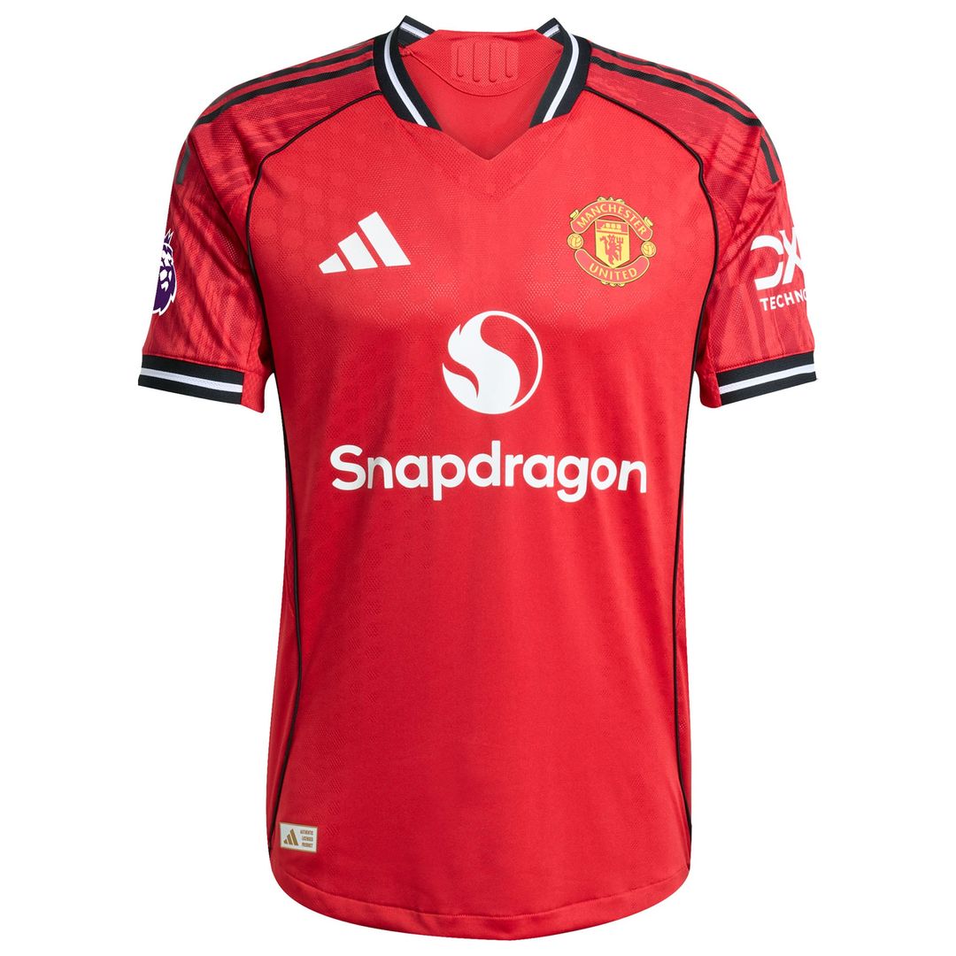 Manchester United adidas 2025/26 Third Authentic Custom Jersey - Black