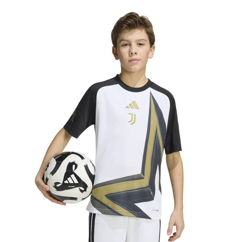 Juventus adidas Youth 2026/27 Home Pre-Match Training Jersey - White