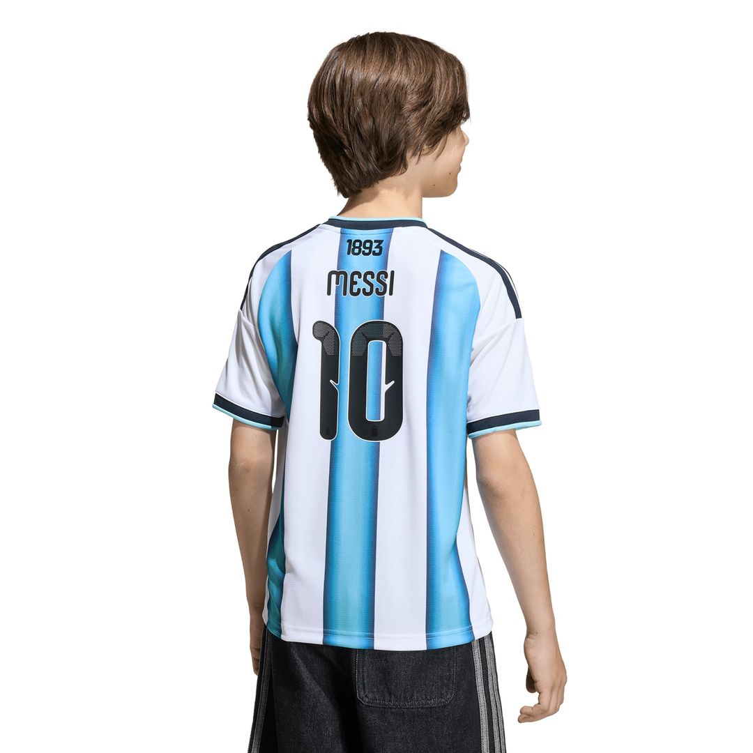 Lionel Messi Argentina National Team adidas Youth 2026 Home Replica Jersey - White