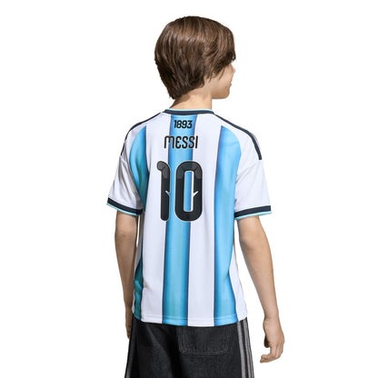 Lionel Messi Argentina National Team adidas Youth 2026 Home Replica Jersey - White