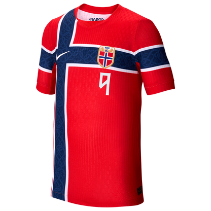 Erling Haaland Norway National Team Nike Youth 2026 Home Match Authentic Jersey - Red