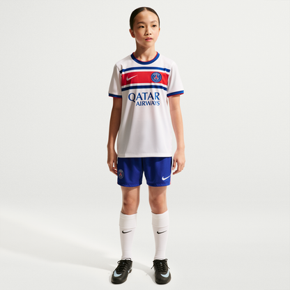 Paris Saint-Germain Nike Youth 2026/27 Away Pre-Match Top - White
