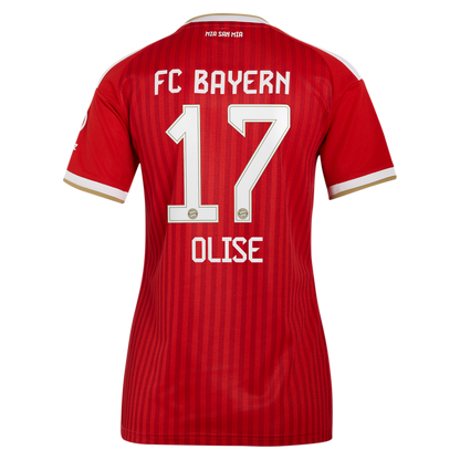 Michael Olise Bayern Munich adidas Women's 2026/27 Home Replica Jersey - Red
