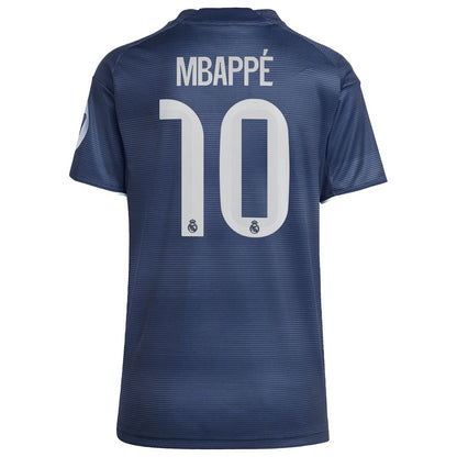 Kylian Mbappé Real Madrid adidas Women's 2025/26 Away Replica Player Jersey - Blue