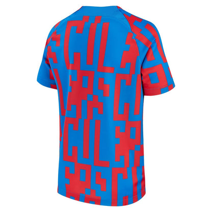 Barcelona Nike 2022/23 Pre-Match Top - Blue
