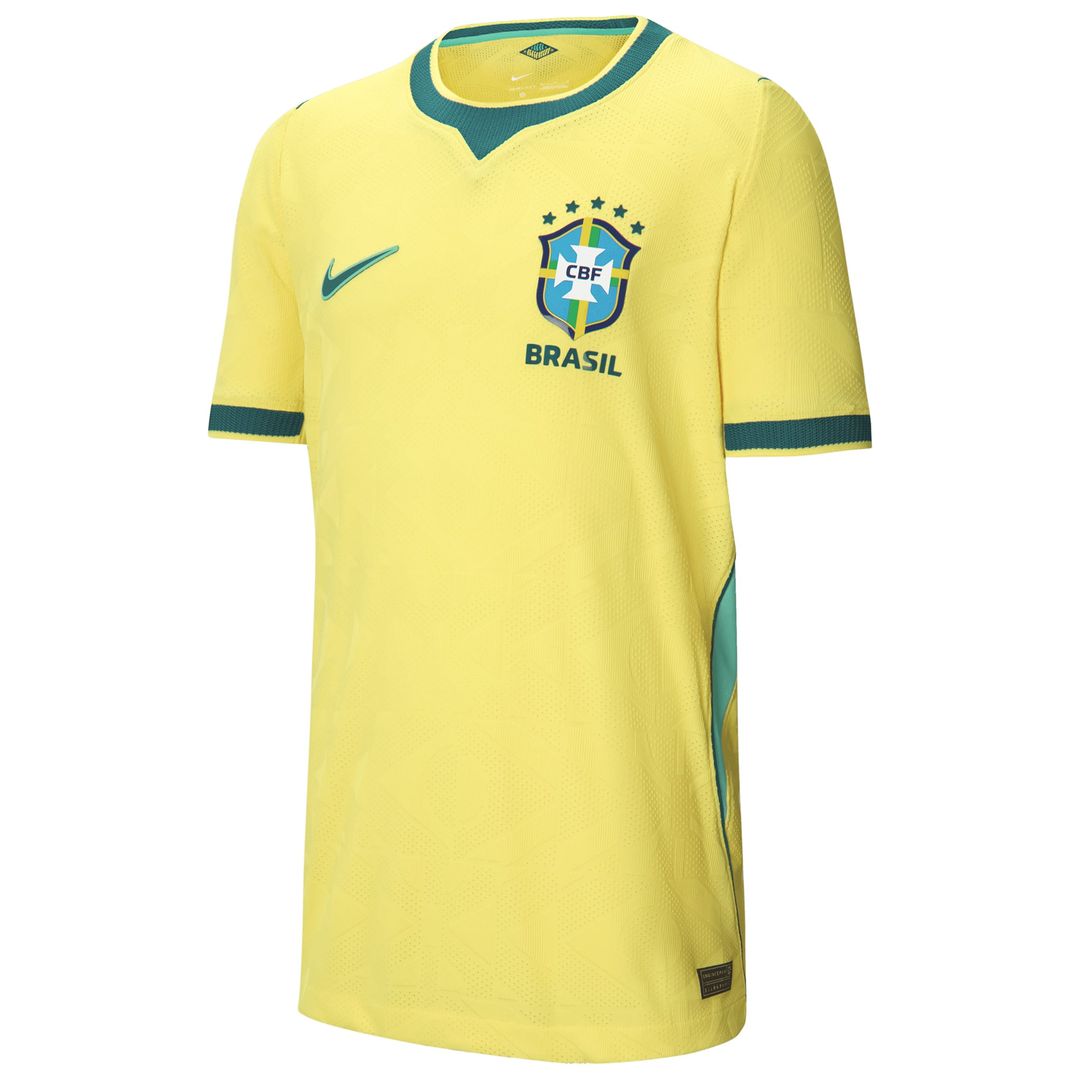 Brazil National Team Nike Youth 2026 Home Match Authentic Jersey - Yellow