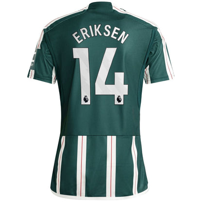 Christian Eriksen Manchester United adidas 2023/24 Away Replica Player Jersey - Green