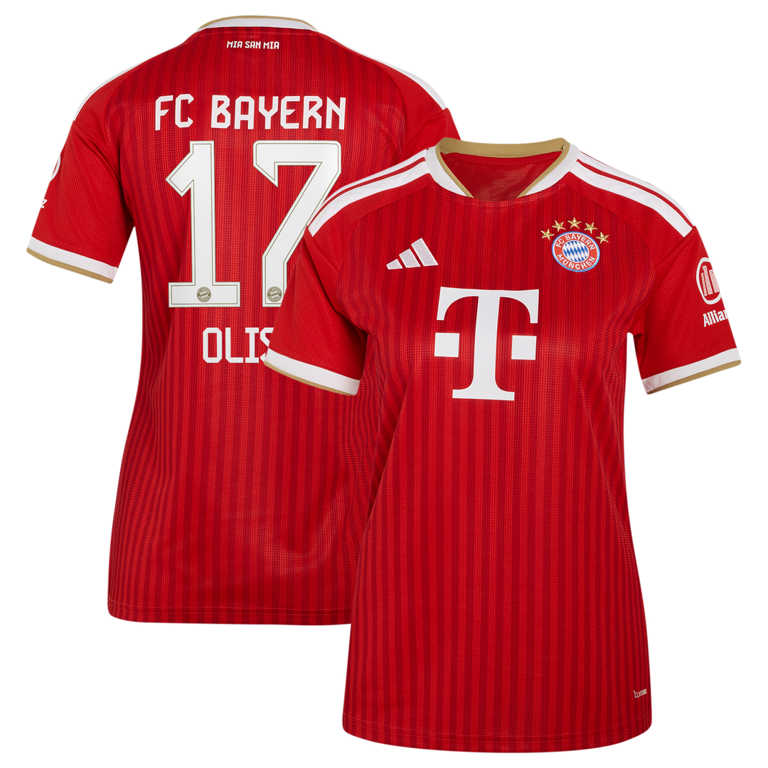 Michael Olise Bayern Munich adidas Women's 2026/27 Home Replica Jersey - Red