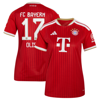 Michael Olise Bayern Munich adidas Women's 2026/27 Home Replica Jersey - Red
