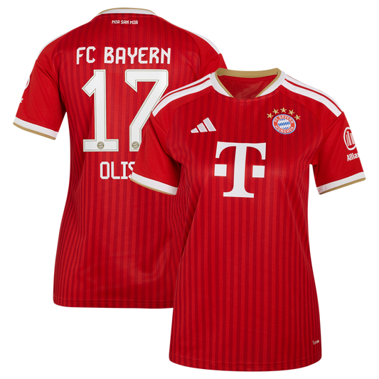 Michael Olise Bayern Munich adidas Women's 2026/27 Home Replica Jersey - Red