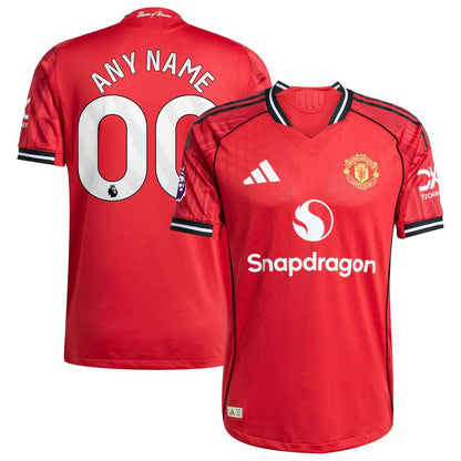 Manchester United adidas Home 2025/26 Custom Authentic Jersey - Red