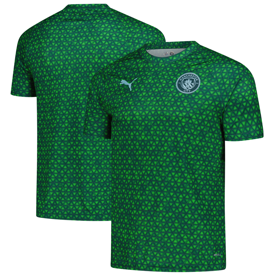 Manchester City Puma 2025/26 Pre-Match Training Jersey - Green