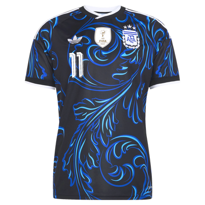Angel Di Maria Argentina National Team adidas 2026 Away Replica Jersey - Black