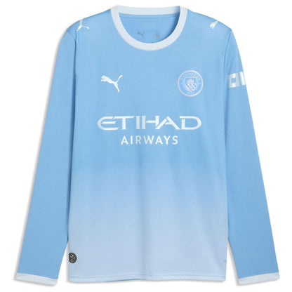 Manchester City Puma 2026/27 Home Replica Long Sleeve Jersey - Light Blue