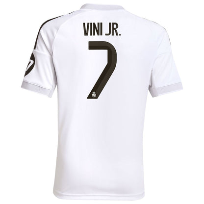 Vini Jr. Real Madrid adidas Youth 2025/26 Away Replica Player Jersey - Blue