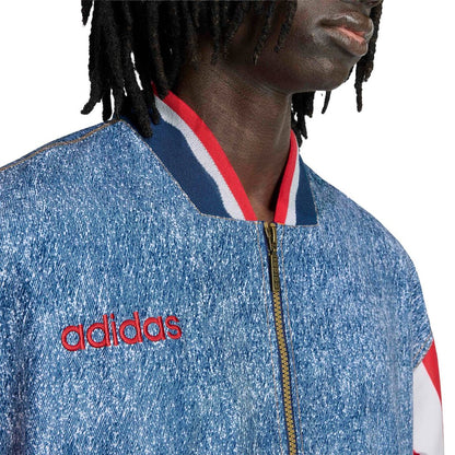 adidas USA 1994 Denim Graphic Full-Zip Track Jacket - Blue