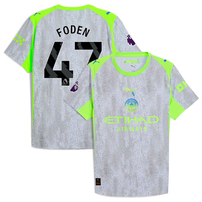 Manchester City Puma 2025/26 Third Authentic Jersey - Green/Neon Green