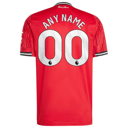 Manchester United adidas 2025/26 Third Replica Custom Jersey - Black