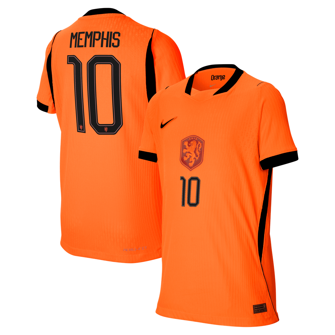 Memphis Depay Netherlands National Team Nike Youth 2026 Home Match Authentic Jersey - Orange