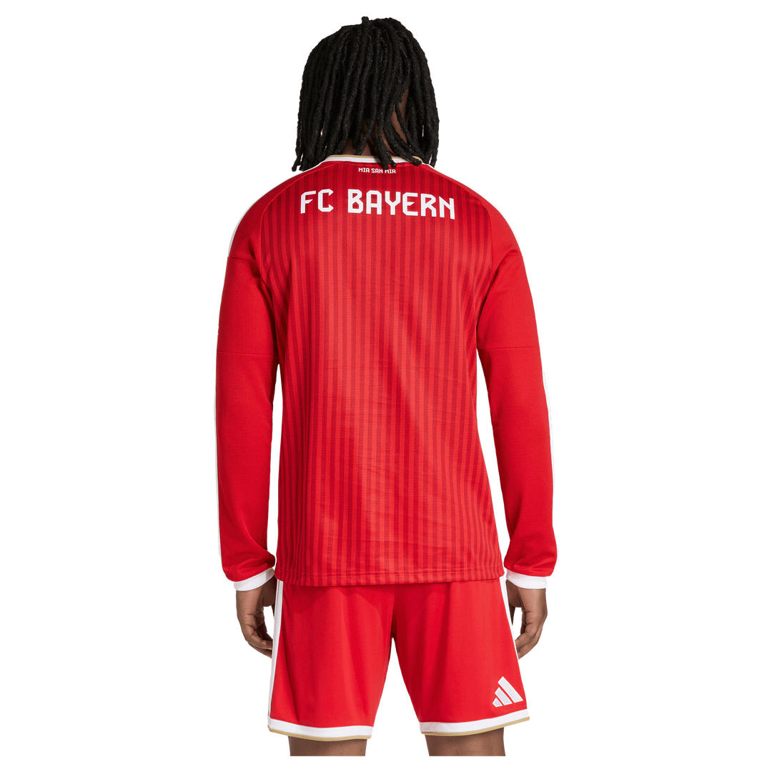 Bayern Munich adidas 2026/27 Home Replica Long Sleeve Jersey - Red