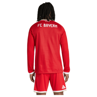 Bayern Munich adidas 2026/27 Home Replica Long Sleeve Jersey - Red