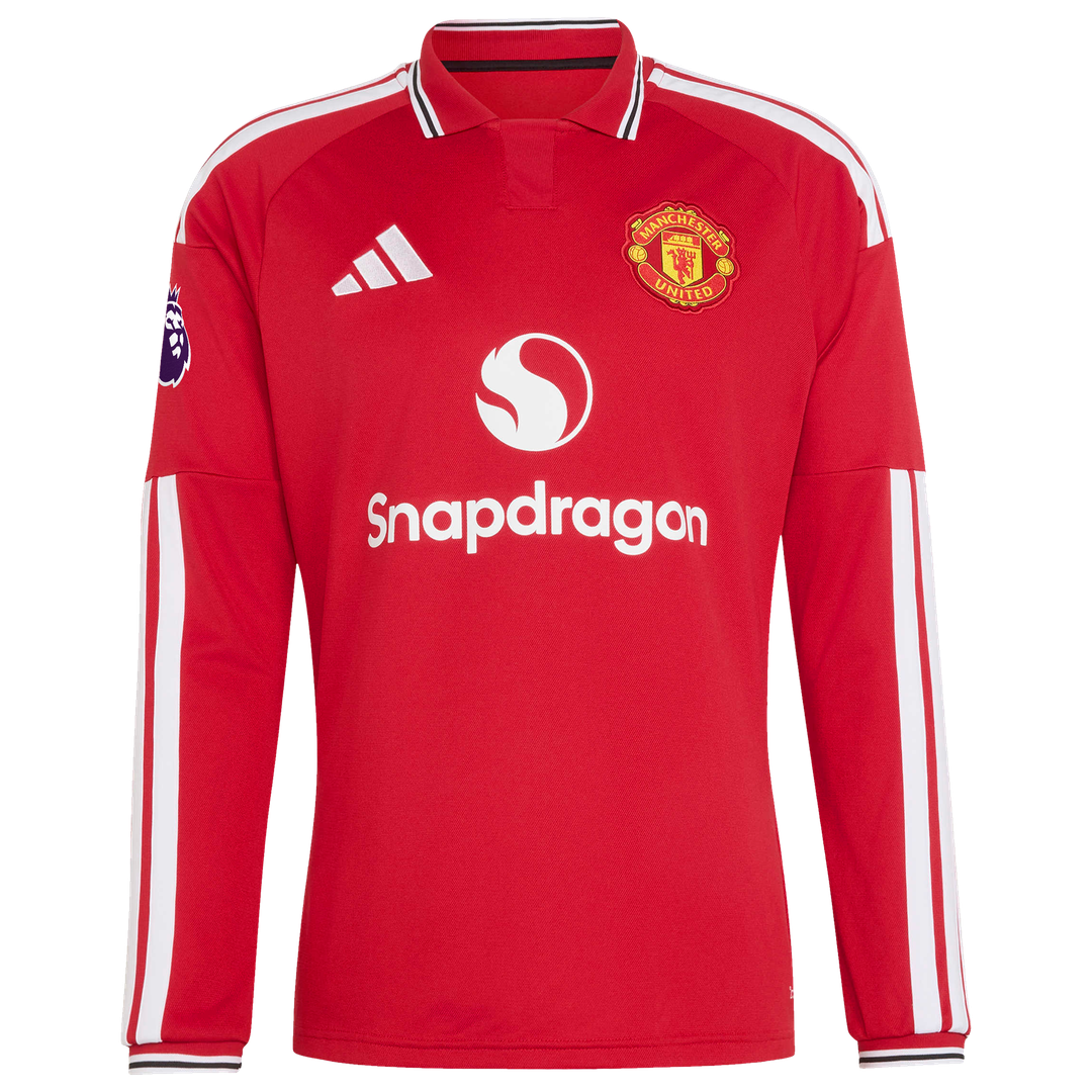 Mason Mount Manchester United adidas 2026/27 Home Authentic Long Sleeve Jersey - Red