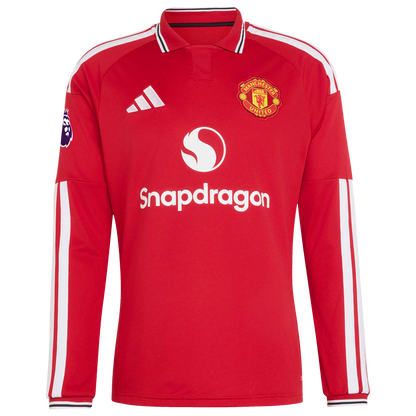 Mason Mount Manchester United adidas 2026/27 Home Authentic Long Sleeve Jersey - Red