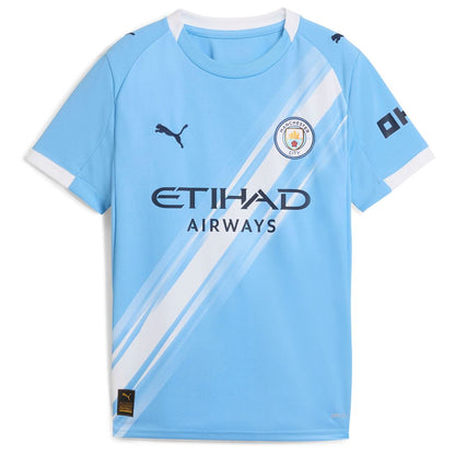 Manchester City Puma Youth 2025/26 Home Replica Jersey - Sky Blue