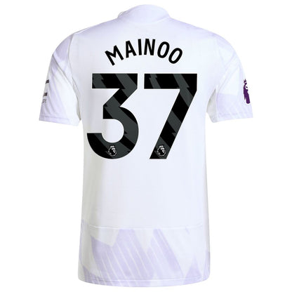 Kobbie Mainoo Manchester United adidas 2025/26 Away Authentic Player Jersey - White