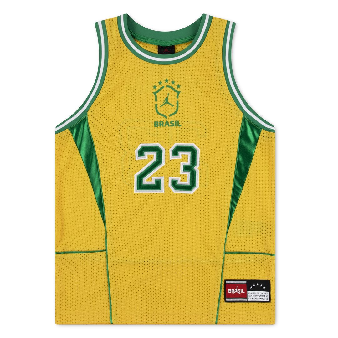 Brazil National Team Jordan Brand Youth Mesh Basketball Fashion Jersey - Royal
