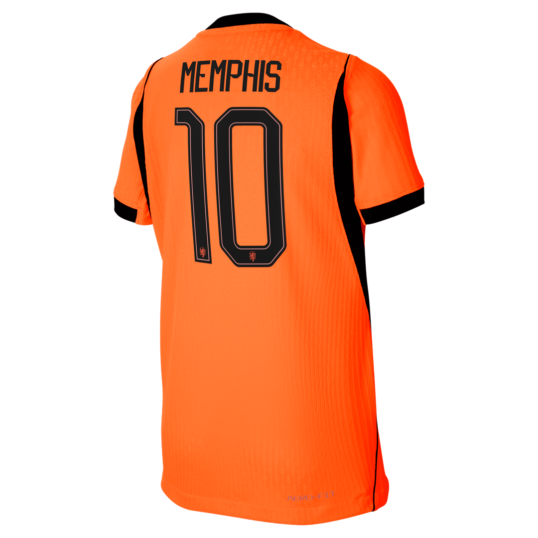 Memphis Depay Netherlands National Team Nike Youth 2026 Home Match Authentic Jersey - Orange