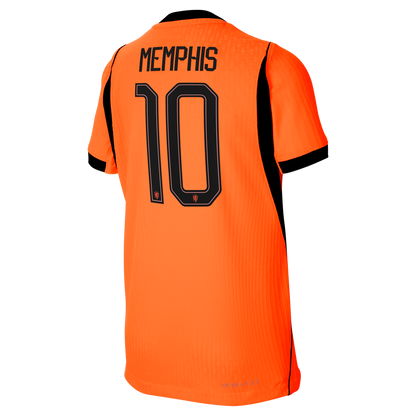 Memphis Depay Netherlands National Team Nike Youth 2026 Home Match Authentic Jersey - Orange