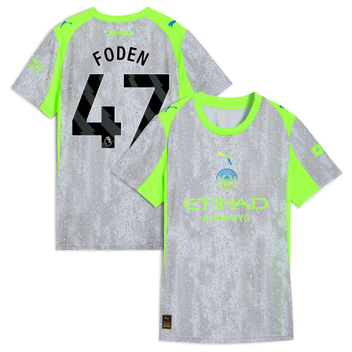 Manchester City Puma Women's 2025/26 Third Replica Jersey - Green/Neon Green
