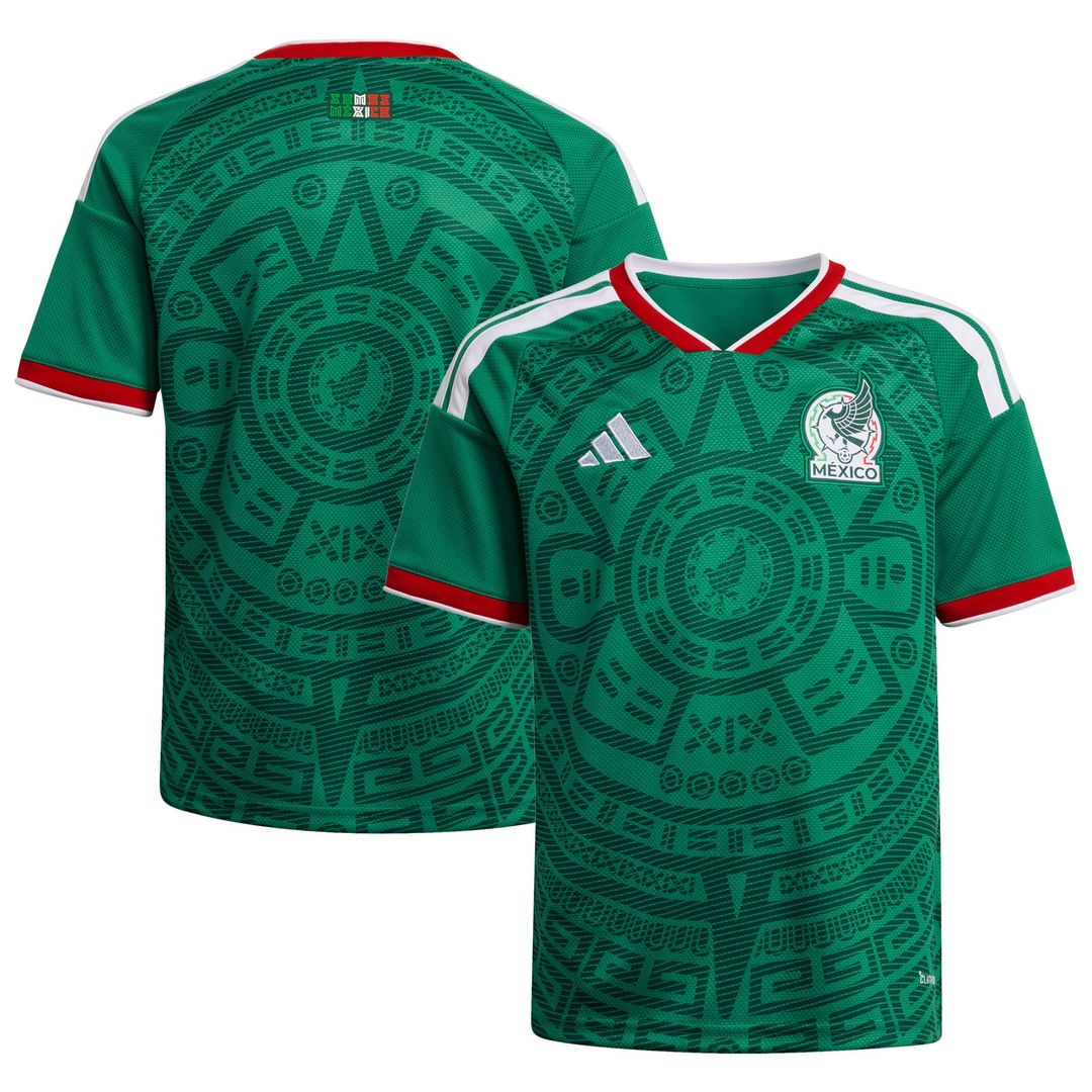 Mexico National Team adidas Youth 2026 Home Replica Jersey - Green