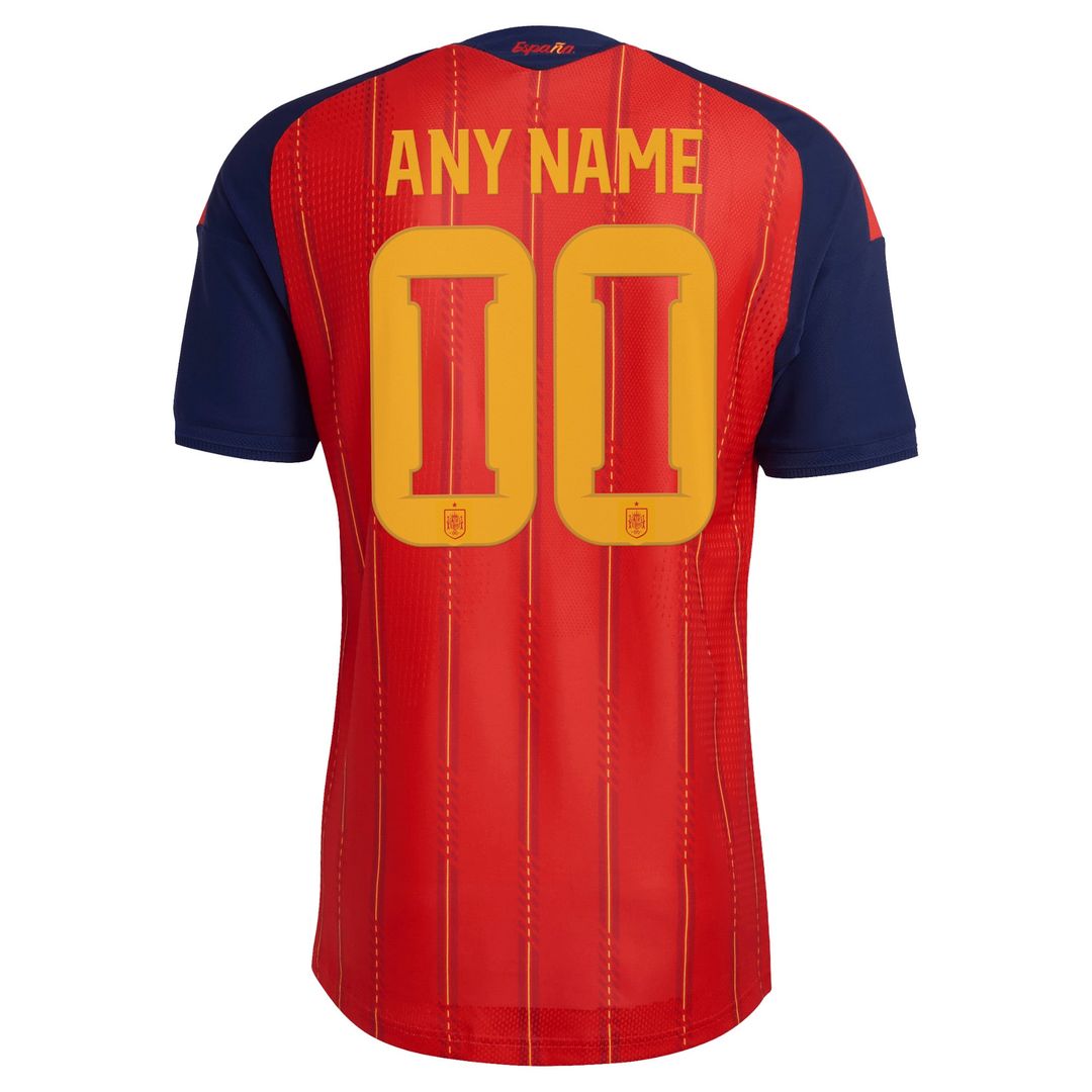 Spain National Team adidas 2026 Away On-Field Authentic Custom Jersey - White