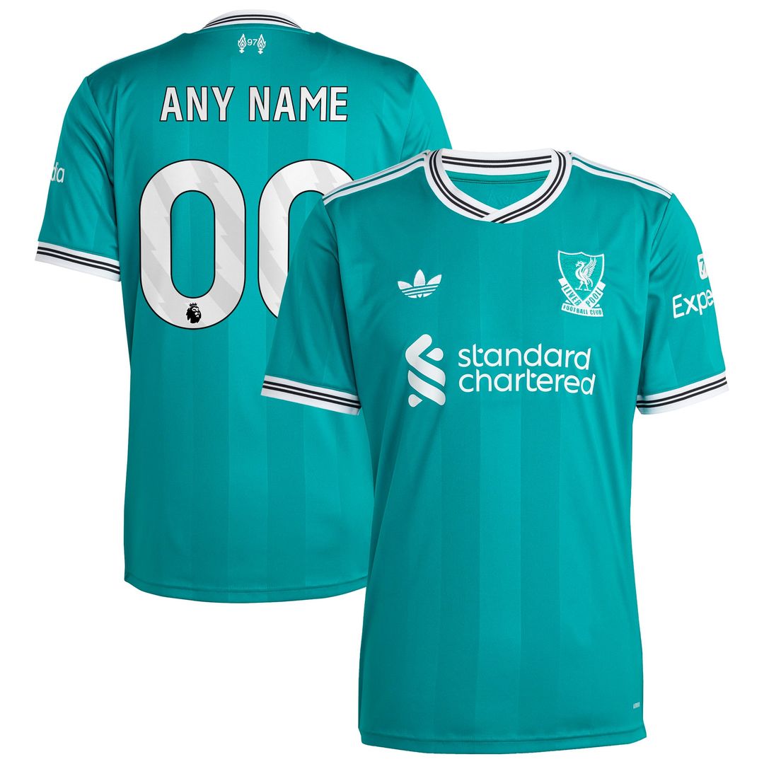 Liverpool adidas 2025/26 Third Replica Custom Jersey - Green