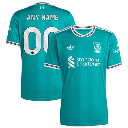 Liverpool adidas 2025/26 Third Replica Custom Jersey - Green