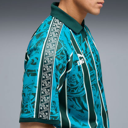 Manchester City Puma King Retro Fashion Jersey - Turquoise