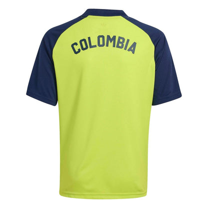 Colombia National Team adidas Youth 2026 Pre-Match Top - Yellow