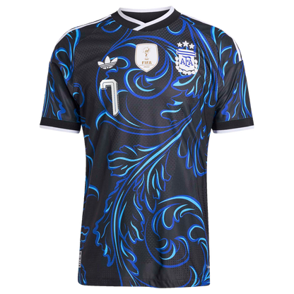 Rodrigo De Paul Argentina National Team adidas 2026 Away On-Field Authentic Jersey - Black