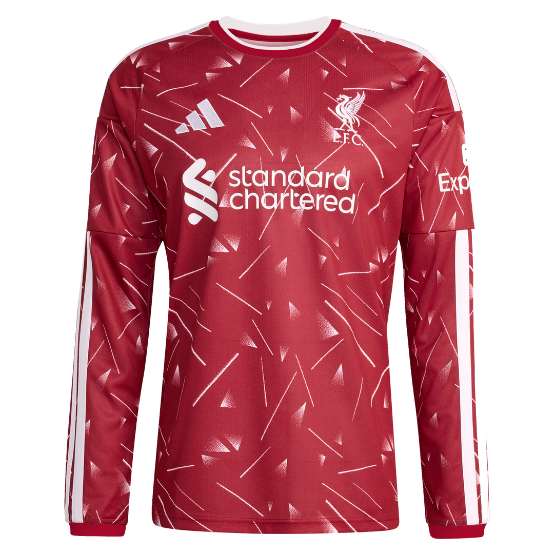 Hugo Ekitike Liverpool adidas 2026/27 Home Replica Long Sleeve Jersey - Red