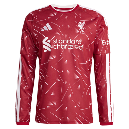 Hugo Ekitike Liverpool adidas 2026/27 Home Replica Long Sleeve Jersey - Red