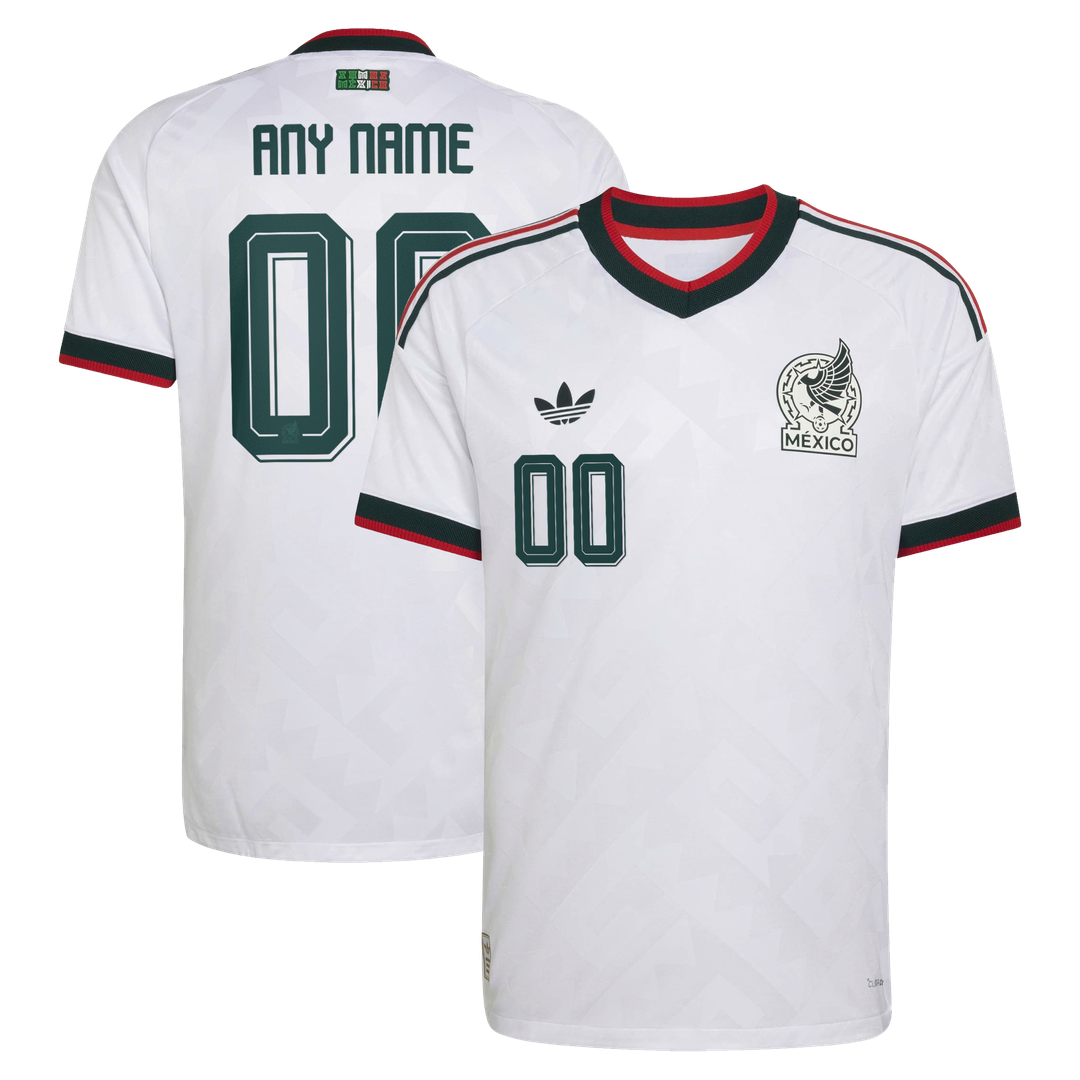 Mexico National Team adidas 2026 Away On-Field Authentic Custom Jersey - White