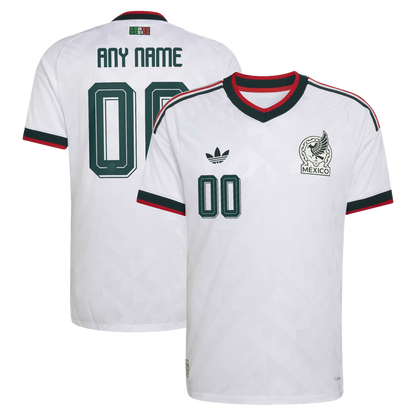 Mexico National Team adidas 2026 Away On-Field Authentic Custom Jersey - White