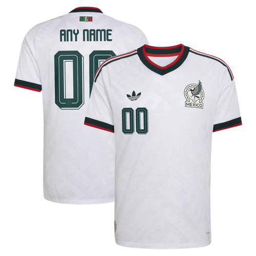 Mexico National Team adidas 2026 Away On-Field Authentic Custom Jersey - White