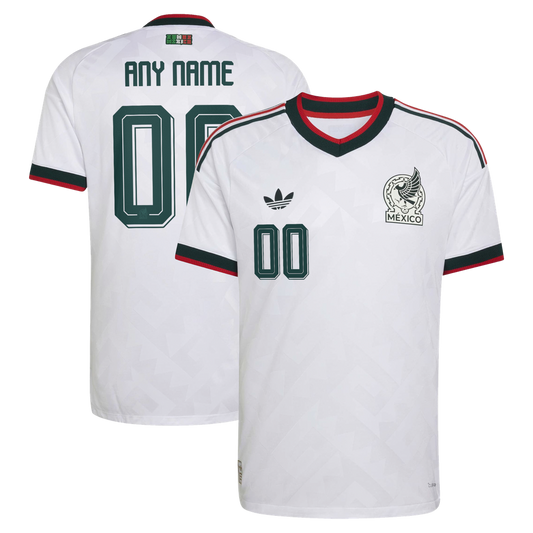 Mexico National Team adidas 2026 Away On-Field Authentic Custom Jersey - White